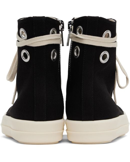 Rick Owens Black Hollywood Sneaks Sneakers for men