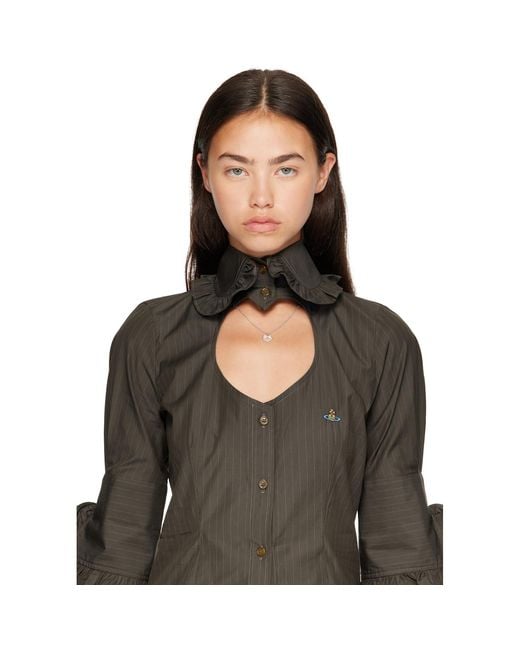 Vivienne Westwood Metallic Petra Pendant Necklace