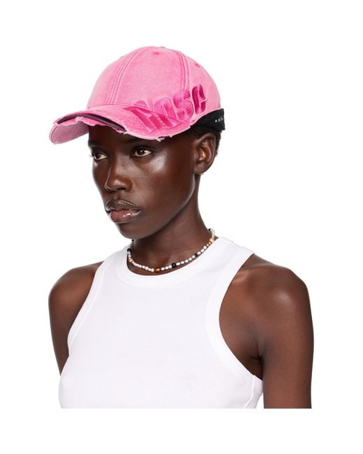 Martine Rose White Ssense Exclusive Roll Back Cap