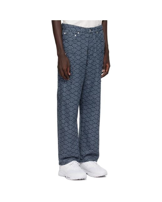 KENZO Black Indigo Paris Monkey Fit Jeans for men