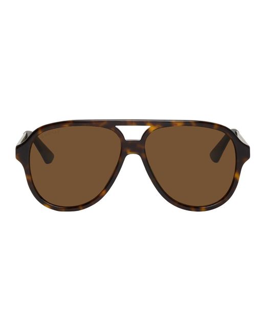 Gucci Green GG0688S Polarized 002 Sunglasses Tortoiseshell for men