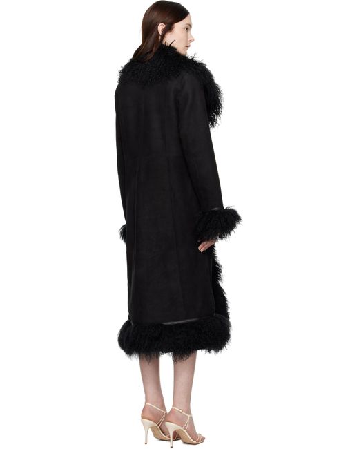 Saks Potts Black Bonna Shearling Coat