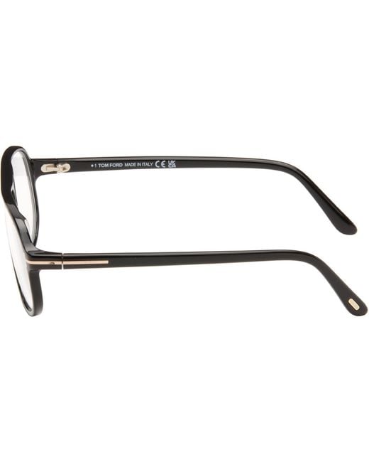 Tom Ford Black Navigator Light Glasses
