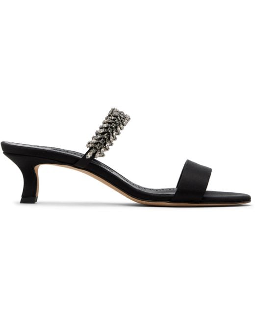 Manolo Blahnik Black Kifasan Heeled Sandals