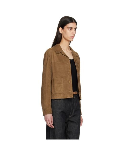 Tom Ford Brown Tan Soft Lamb Suede Jacket