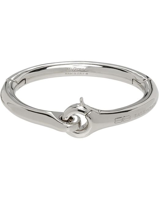 Balenciaga Metallic Saint-Germain Bangle Bracelet for men