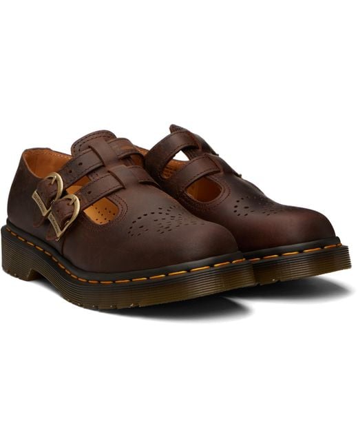 Dr. Martens Black 8065 Crazy Horse Leather Mary Jane Loafers