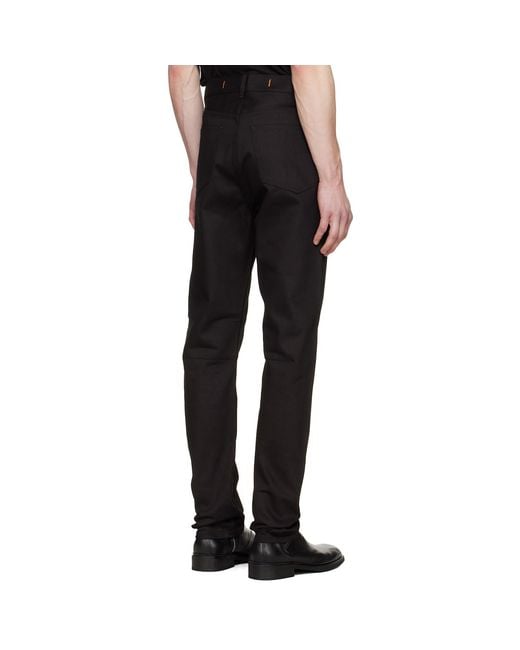JKEEFER Black Slim Jeans for men