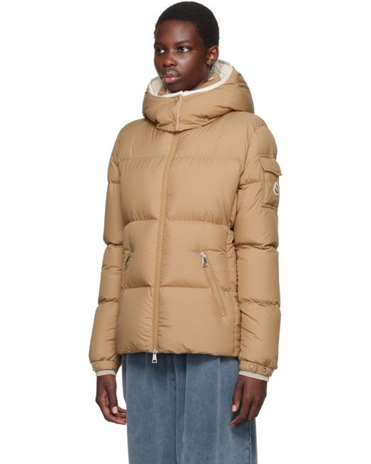 Moncler Blue Tan Fourmines Short Down Jacket