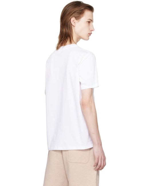 メンズ AMI ホワイト Ami De Cœur Tシャツ Natural