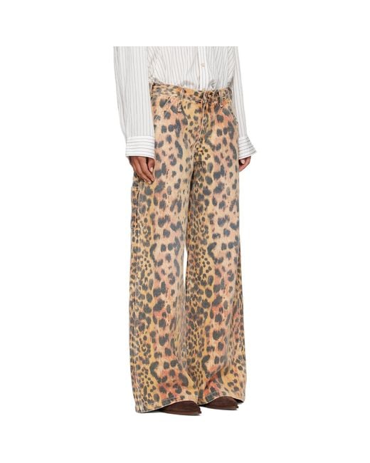 R13 Natural D'Arcy Flare Carpenter Jeans