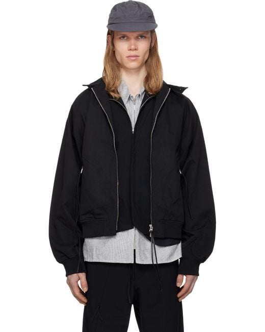 Post Archive Faction PAF 8.0 Center Bomber Jacket in Black for Men