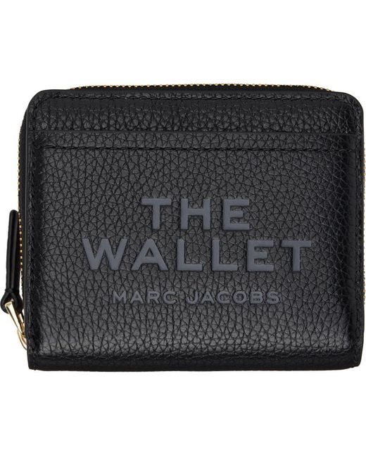 Marc Jacobs Black 'the Leather Mini Compact' Wallet