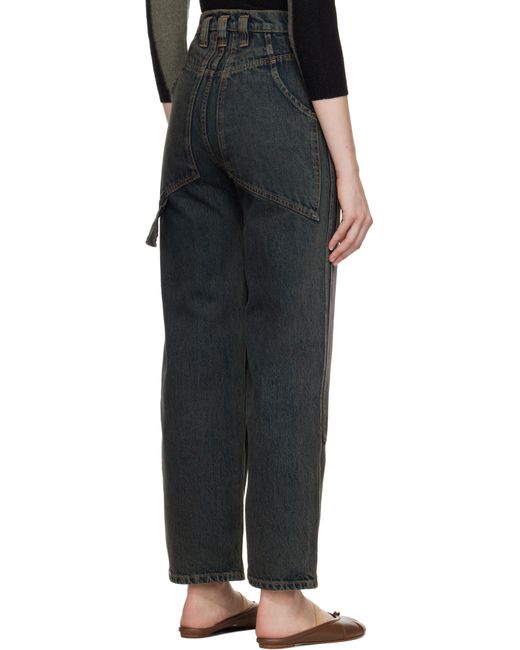 Eckhaus Latta Black Double Knee Baggy Jeans