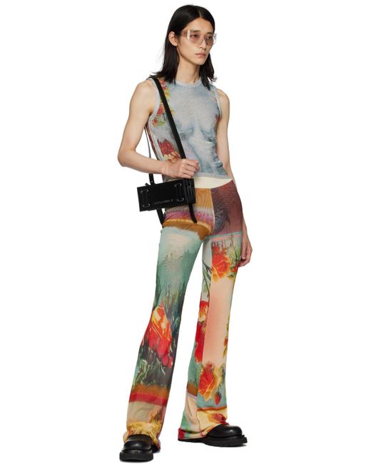 Jean Paul Gaultier Multicolor Scarf Lounge Pants for men