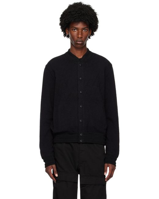 Blouson aviateur noir à logo en tricot jacquard Givenchy pour homme en coloris Black