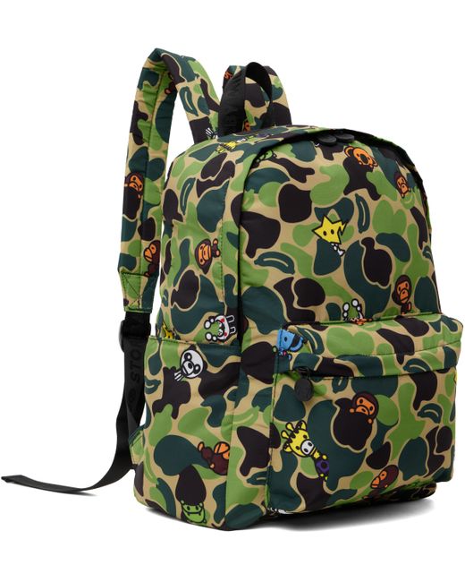 Moyen Sac À Dos Kaki À Motif Camouflage Abc À Logos A Bathing Ape en coloris Vert