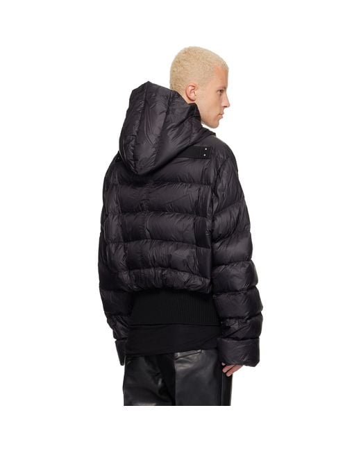 Rick Owens Black Tower Hooded Jacket for men