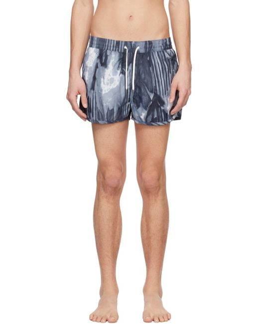 CDLP Blue Printed Swim Shorts for men