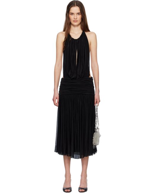 Mirror Palais Black 'La Piscine' Lady Length Midi Dress