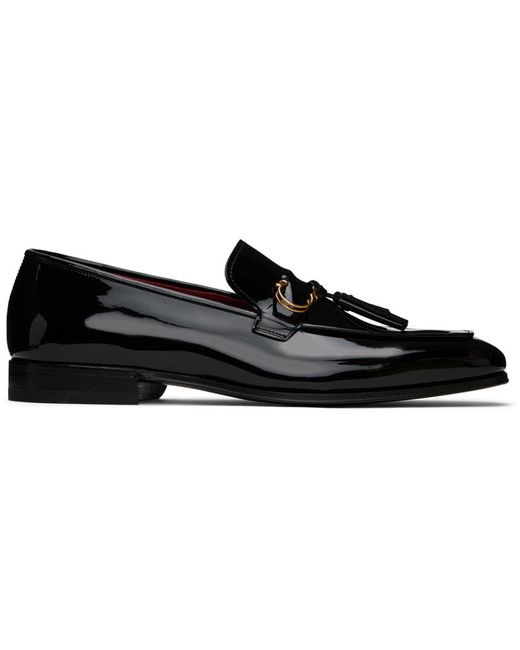 Ferragamo Black Giuseppe Leather Loafers for Men | Lyst Canada