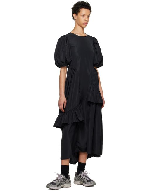 CECILIE BAHNSEN Black Devina Maxi Dress
