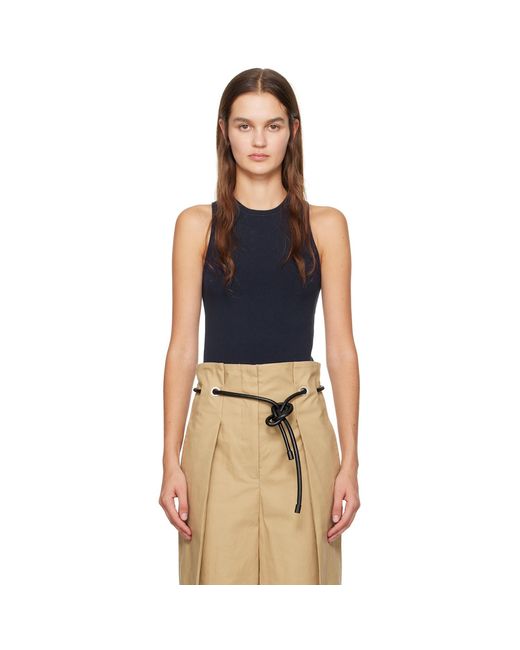 3.1 Phillip Lim Blue Navy Crewneck Tank Top