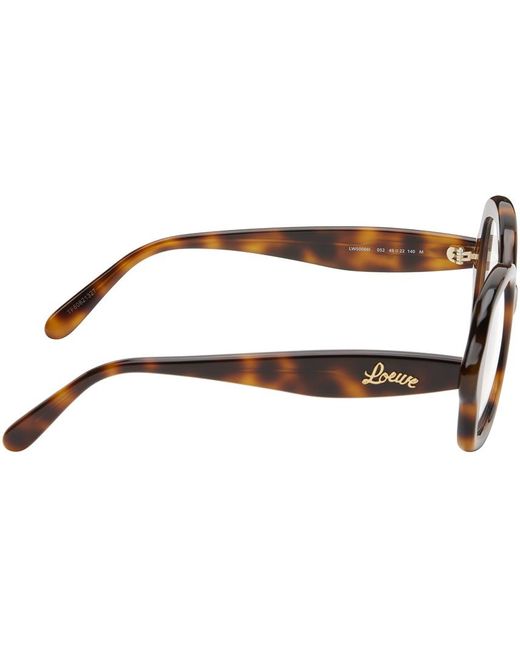 Loewe Black Tortoiseshell Curvy Glasses for men