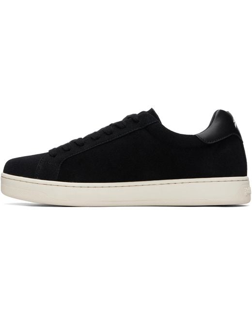 Palm Angels Black Classic Logo Tennis Sneakers for men
