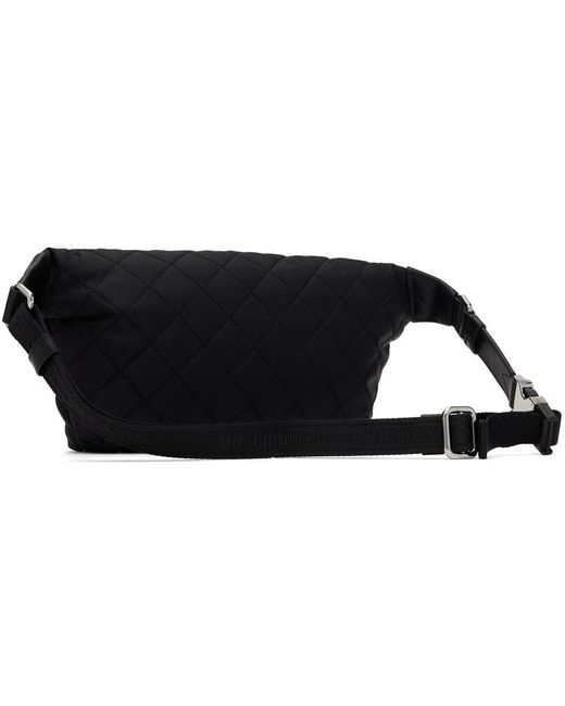 Moschino Black Quilted Pouch