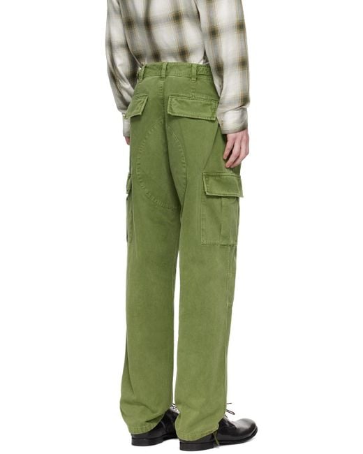 Saturdays NYC Green Balugo Cargo Pants for men
