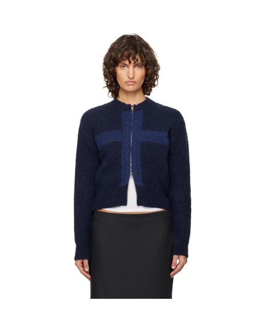 Paloma Wool Blue Cruz Zip Sweater