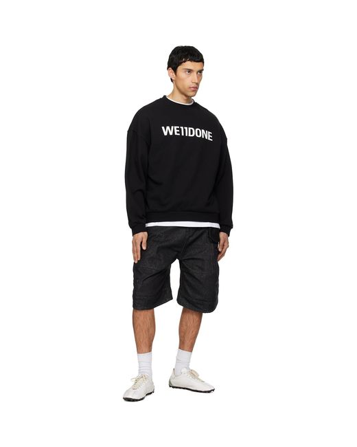 we11done Black Sweatshirt for men