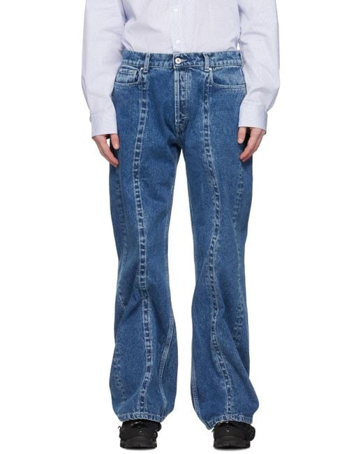 Y. Project Blue Classic Wire Jeans for men