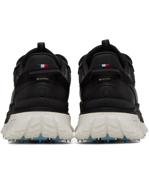 Moncler Black Trailgrip Gtx Leather Sneakers for men