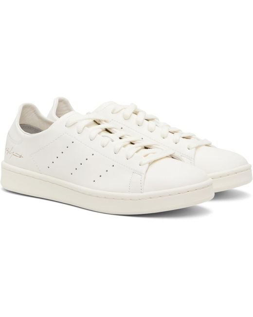 Y-3 White Diagonal Stan Smith Sneakers for men