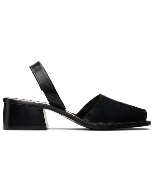 Hereu Black Altet Heeled Sandals