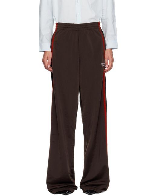 Martine Rose Black Wide Leg Track Pants
