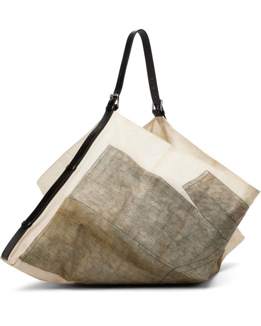 Lemaire ベージュ＆カーキ Flag バッグ Brown