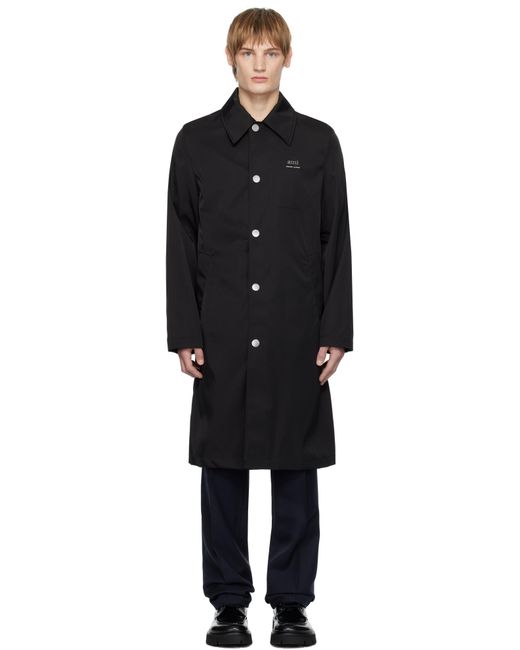 メンズ AMI ブラック Ami Alexandre Mattiussi レインコート Black
