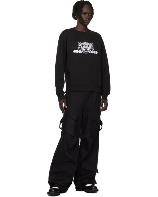 Pull Molletonné Noir À Logo Happy Tiger Brodé KENZO pour homme en coloris Black