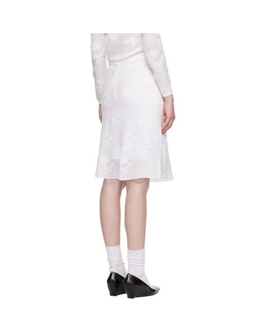 ShuShu/Tong Multicolor Threadwork Knit Midi Skirt