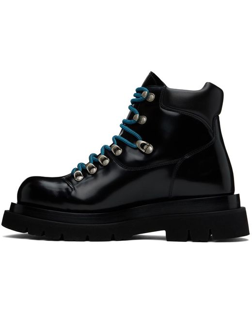 Bottega Veneta Black Lug Hiking Boots for men