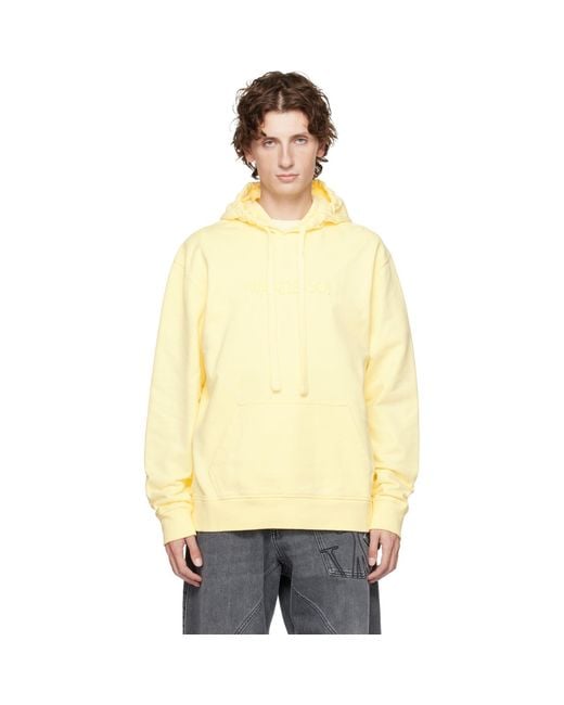 J.W. Anderson Natural Logo Embroidery Hoodie for men