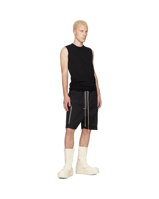 Rick Owens Black Tower Basic Sl Tank Top for men