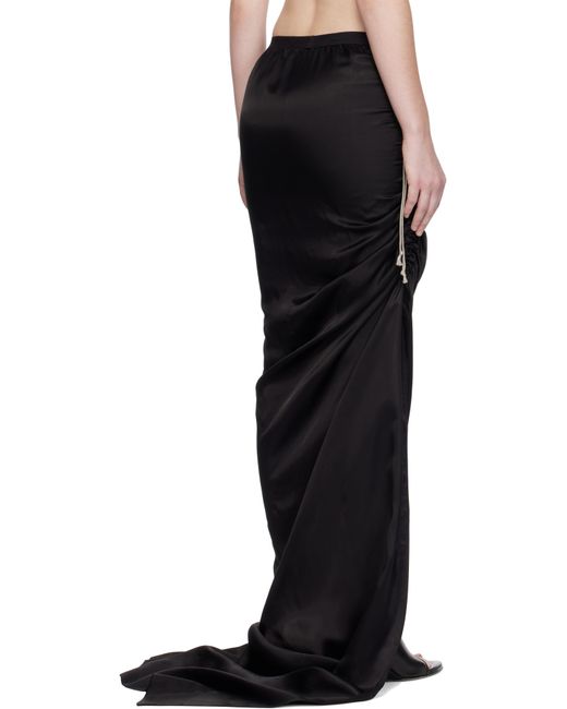 Jupe Longue Noire Rick Owens en coloris Black