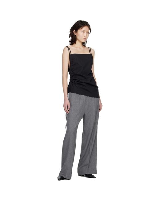 Baserange Black Pictorial Strap Camisole