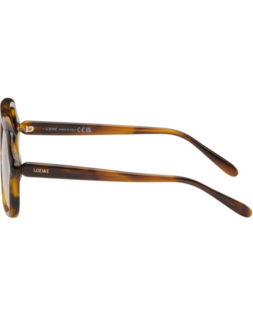 Loewe Black Aviator Slim Sunglasses for men