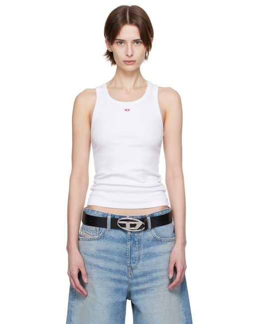 DIESEL ホワイト T-Anky-D タンクトップ Black