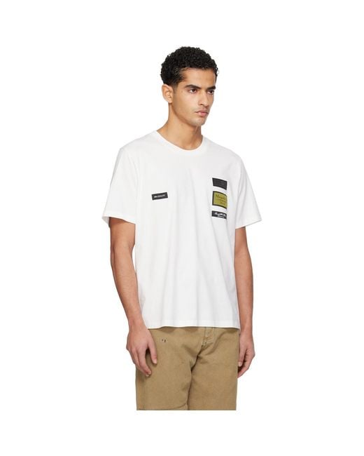 MM6 by Maison Margiela White Label Patch T-Shirt for men